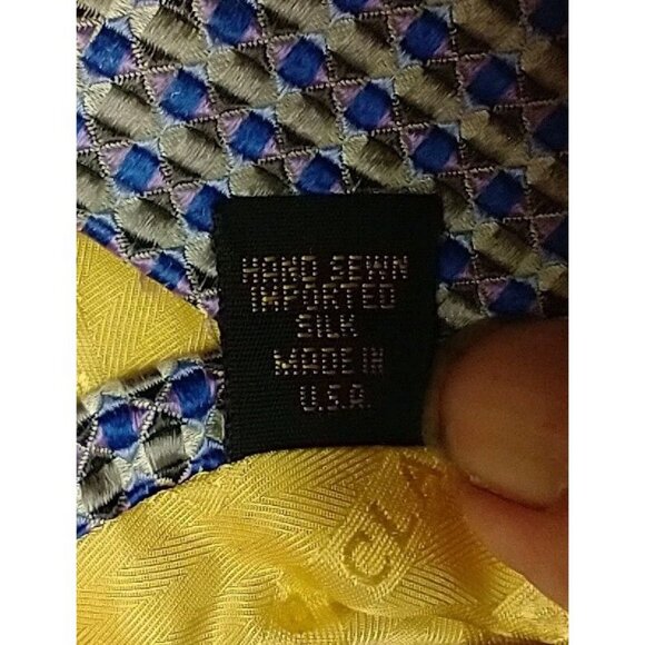 Robert Talbott Nordstrom Best of Class Blue Pink Silk Jacquard Tie Luxury Repp - Picture 5 of 9